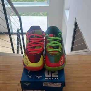 Puma Kids Bright Multicolor Mesh Athletic Sneakers